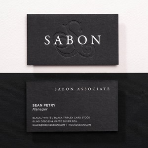 Tùy Chỉnh Màu Đen Thẻ Kinh Doanh Lá Vàng Debossed Logo Tem Nóng Bông Giấy Miễn Phí Thiết Kế Doanh Nghiệp Đã Ghé Thăm Tên Cho Các Tông Túi - Product Image 5