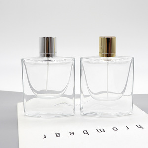 Wholesale 75ml Square Glass <b>Perfume</b> <b>Bottles</b> with Snap-On Caps Thickened <b>Refill</b> & Spray <b>Bottles</b> Empty Cosmetic Containers - Product Image 2