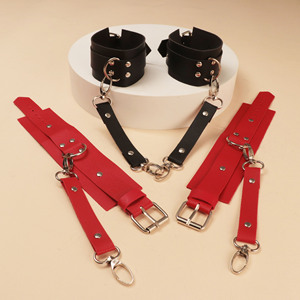 Europese Punk Lady Lederen Niet-Mainstream Binding Handgebakken Armband Punk Gothic Creatieve Trend Bondage Armband - Product Image 2