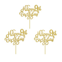 Hersteller Großhandel Spiegel Acryl Nummer Kuchen Dekoration Brief karte Alles Gute zum Geburtstag Backen Dekoration Net Promi