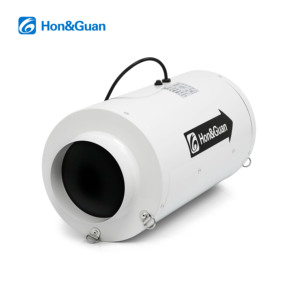 Ventilador de Conducto en Línea de Flujo Mixto Silencioso Hon&Guan de 6 Pulgadas y 283 CFM con Certificación CE, Extractor de Humo de 583 Pa, Ventilador de Ventilación EC para Baño y <span class=keywords><strong>Cocina</strong></span> - Product Image 2