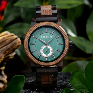 Alta calidad 43mm Dial Diámetro Cuarzo Madera Reloj inteligente Lujo Personalizable Logo Bajo MOQ Venta al por mayor Regalo de moda - Product Image 1