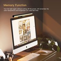Lampe de bureau LED RGB moderne avec contrôle tactile et gradation de la luminosité, alimentée par USB, cylindre en aluminium noir pour usage au bureau