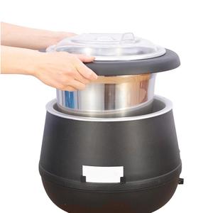 Bouilloire électrique en acier inoxydable Station à soupe noire Chauffe-soupe électrique 10L et 13L - Product Image 2