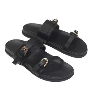 2026 Top Luxury Designer Sports Print Beach Women's Sandals Brand Double Button Summer Slide slippers Unisex Universal Cool <strong>Mop</strong> - Product Image 5