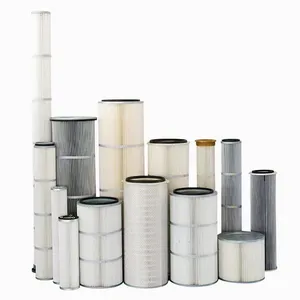 Polyester Cellulose Paper Spun Bond Filter Media Industrial Dust Air Filter Cartridge Supplier