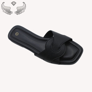 Sandales plates tendance pour l'été, avec logo personnalisé, emballage inclus, sandales légères pour femmes, pantoufles respirantes et durables - Product Image 3