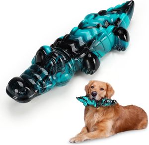 Jouet pour chien en nylon ultra-résistant en forme d'os, modèle classique moderne, idéal pour les mâchoires agressives - Offre Spéciale - Product Image 1