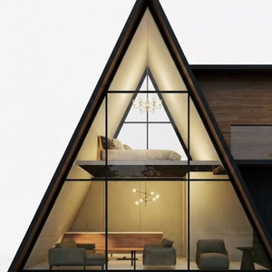 Casa Prefabricada de Acero, Ligera, Aislada y Modular para Vacaciones en Resorts al Aire Libre, <span class=keywords><strong>Fácil</strong></span> de Instalar, Resistente al Fuego - Product Image 3