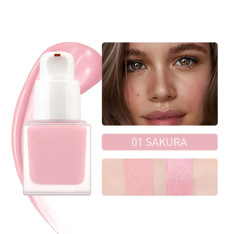 Makeup Liquid Blusher Silky Blush Long-lasting 6 Color Waterproof Natural Face Contour Make Up
