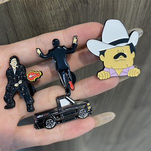 <span class=keywords><strong>Pin</strong></span> de Solapa Personalizado de Metal Negro Mexicano, Sin Pedido Mínimo, Fabricante de Pines de Solapa Suaves con Esmalte - Product Image 1