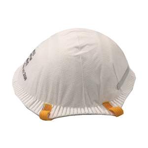 Filtre respiratoire anti-poussière jetable 5 plis certifié CE, efficacité 95 %, paquet de 10, forme conique, résistant à l'affaissement, certifié EN149 - Product Image 3