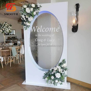 Telón de Fondo Decorativo para Bodas con Luces LED en Cascada, Letrero de Bienvenida con Soporte para Decoración de Entrada y Recepción de Fiestas de Boda - Product Image 1