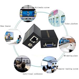 Extenseur de signal VGA vers <span class=keywords><strong>RJ45</strong></span> 60M, <span class=keywords><strong>amplificateur</strong></span>, convertisseur, câble <span class=keywords><strong>Ethernet</strong></span> CAT-5E/6, émetteur et récepteur pour moniteur - Product Image 4