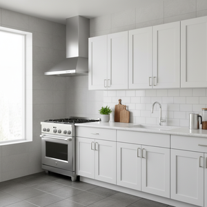 Mobile da Cucina Sunique Sydney Bianco Stile Shaker con Pannello in MDF, Design Moderno, Unità di Stoccaggio a 2 Ante - Product Image 3