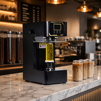 Machine de scellage automatique pour bouteilles de thé Boba, scelleuse commerciale pour bouteilles en plastique PET pour jus et cafés