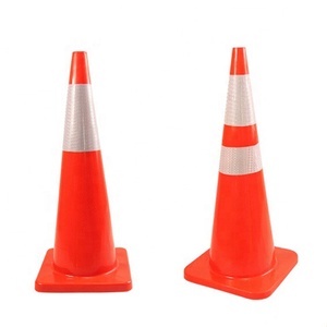 Nhà Sản Xuất 90Cm Phản Quang Cảnh Báo Linh Hoạt PVC An Toàn Giao Thông Đường Cone - Product Image 1