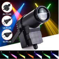 Светодиодный прожектор 10W RGBW Pinspot с активацией звуком, DMX512, IP20 для Рождества, домашнего декора, DJ, KTV, дискотек
