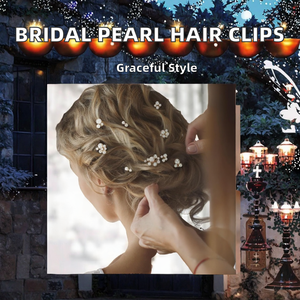 Ensemble de 9 pinces à <span class=keywords><strong>cheveux</strong></span> en perles plaquées or pour mariée, avec des épingles à <span class=keywords><strong>cheveux</strong></span> en perles irrégulières pour les coiffures de mariage de la mariée et des demoiselles d'honneur - Product Image 2