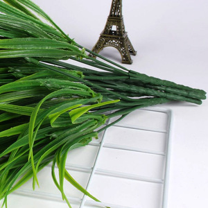 <b>Artificial</b> <b>Grass</b> 7-Forked Spring <b>Grass</b> 35CM Green Plastic Fake Plant For Home Wedding Decoration - Product Image 3