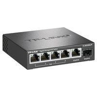 TP-LINK TL-SG2206LPF Switch PoE Gigabit con 1 Puerto de Fibra y 5 Puertos Eléctricos, Fuente de Alimentación de 4 Puertos, 6 Puertos Ópticos SFP Uplink