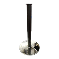 Base de table réglable à vérin à gaz avec colonne en aluminium et support supérieur personnalisé pour bars et cafés (vente en gros)