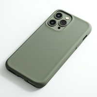 Coque en silicone liquide moulée par injection Topwell, mignonne et en plastique, pour iPhone – Produit ménager
