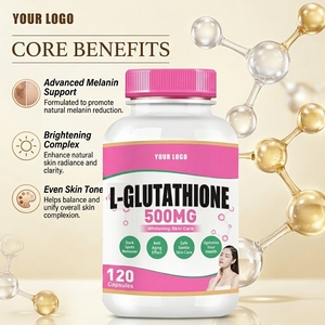 Soin Éclaircissant pour la Peau, Capsules de L-<span class=keywords><strong>Glutathion</strong></span> <span class=keywords><strong>et</strong></span> Collagène 500 mg, Acide Hyaluronique Réduit <span class=keywords><strong>et</strong></span> <span class=keywords><strong>Vitamine</strong></span> <span class=keywords><strong>C</strong></span> - Product Image 5