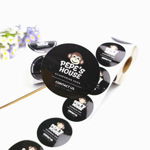 Autocollant en PVC adhésif imperméable à l'eau de logo de marque personnalisé impression autocollant d'emballage alimentaire en vinyle <span class=keywords><strong>anti</strong></span>-huile - Product Image 5