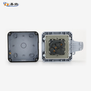 เจียหยาง ซ็อกเก็ตมาตรฐานยุโรปกลางแจ้ง ปลั๊กติดผนังกันน้ำ IP66 230V ปลั๊กเดี่ยว วัสดุ ABS - Product Image 3