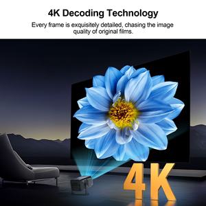 Mini projecteur intelligent 4K portable avec autofocus, correction trapézoïdale, Android 11, Wi-Fi, Bluetooth, pour cinéma extérieur, compatible OEM - Product Image 6