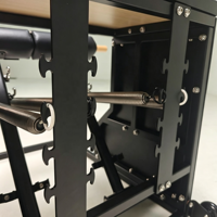 Chaise de Pilates en métal, chaise de stabilité commerciale avec poignées réglables et ressorts, idéale pour l'entraînement du tronc en studio de Pilates