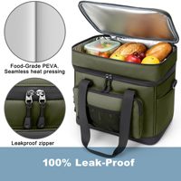Sac isotherme pliable personnalisé Oxford Fashion 40L, grand format, imperméable, double isolation thermique, pour la livraison de nourriture