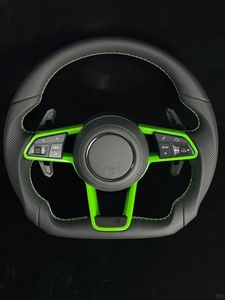 Volante Deportivo Personalizado de Fibra de Carbono para Audi Serie Sedan A3 A4 A5 <span class=keywords><strong>S3</strong></span> S4 S5 RS3 RS4 RS5, Diseño en Forma de D con Palanca de Cambios - Product Image 1