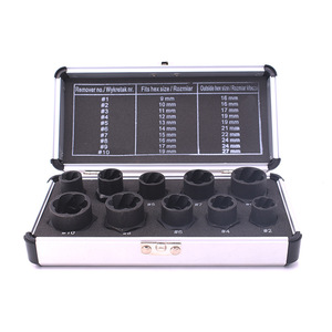 10pcs Short Tall Type Nut <b>Extractor</b> Set Stripped Nut Screw Removal Tool for <b>Broken</b> Thread <b>Bolt</b> <b>Extractor</b> <b>Bolt</b> Screw Remover - Product Image 2