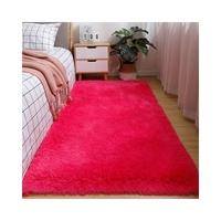Super Soft 200*300CM Anti-Slip Fluffy Shaggy Rug Carpet Solid Color Thick Style for Bedroom Living Room Machine Made Plush Pile