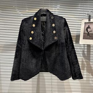 OUDINA autunno Fragrance Style giacca corta giacca <span class=keywords><strong>Blazer</strong></span> <span class=keywords><strong>Tweed</strong></span> Cropped Ladies paillettes Jacket Women - Product Image 5