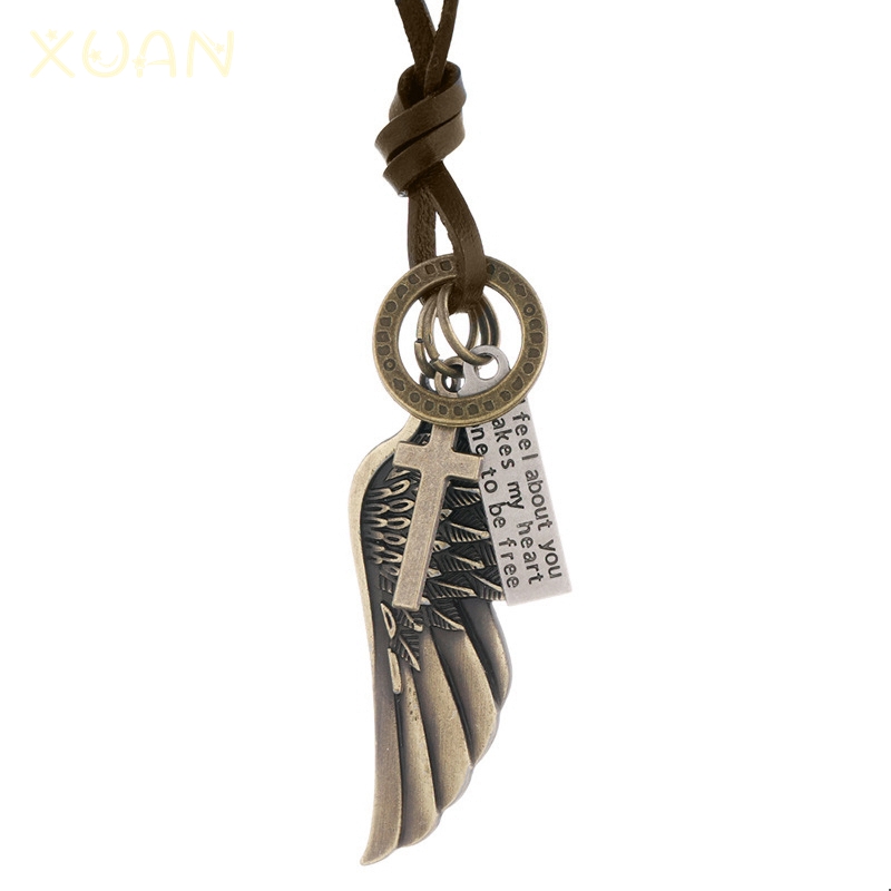 Angel Wing-Antique brass