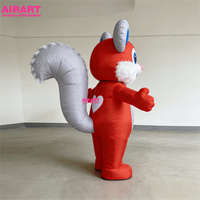 Costume de mascotte d'écureuil géant pour les événements de l'association de conservation - Costume de mascotte d'écureuil animal