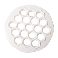 Besafe 19 trous plastique boulettes de viande pâte à pâtisserie moule mini russe ukraine cuisine pelmeni ravioli cutter par forme