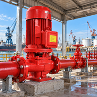 Pompa Pemadam Kebakaran Satu Tahap Laju Alir Tinggi Diameter Besar Tekanan Tinggi untuk Hidran Kebakaran Pabrik dan Pasokan Air Sprinkler