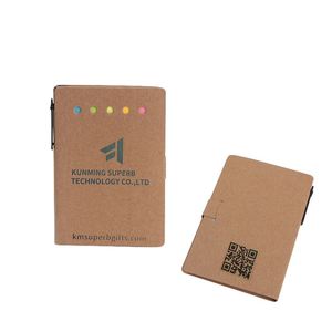 Bloc-notes personnalisé avec logo, mini bloc-notes en papier artisanal multifonctionnel pour étudiants avec stylo - Product Image 2