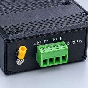 Switch Ethernet PoE industriel non géré 5 ports 10/100 Mbps, double alimentation, large plage de température, en alliage d'aluminium, montage sur rail DIN, IP40 - Product Image 4