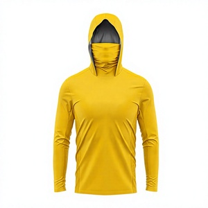 Hoodie de pêche personnalisé à manches longues, séchage rapide, respirant, protection UV, masque facial, chemise de pêche d'extérieur, vente en gros OEM - Product Image 2