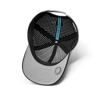 Gorras deportivas impermeables, gorras de camionero de alta calidad, gorras de béisbol de rendimiento de 2 tonos, gorras de béisbol perforadas personalizadas con parche de Pvc