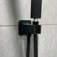 Ensemble de robinetterie de douche thermostatique de luxe en laiton pour hôtel, avec fonction pluie, et robinet de baignoire mural contemporain poli à poignée unique