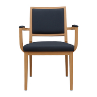 Fauteuil de style français de luxe, vintage, avec structure en aluminium, pour restaurants