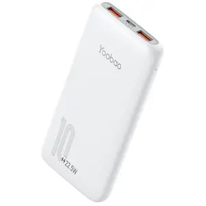 YOOBAO 1DQ SCP22.5W PD20W güç bankası 10000mAh harici pil paketi süper hızlı taşınabilir şarj desteği iki