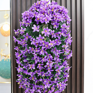 Lys artificiel Qi Qi à suspendre au mur, 30cm-100cm, rose, en soie, décoration intérieure, décoration de mariage - Product Image 2