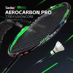 Raket Badminton serat karbon 2025 profesional, untuk turnamen pemain tegangan tinggi senar dengan desain ringan - Product Image 2